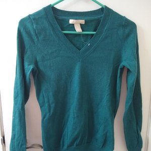 Banana Republic green merino wool sweater XS